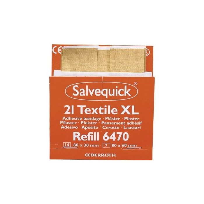 Salvequick Pflaster-Abschnitte elastisch, Nachfüllsatz mit 21 Pflastern