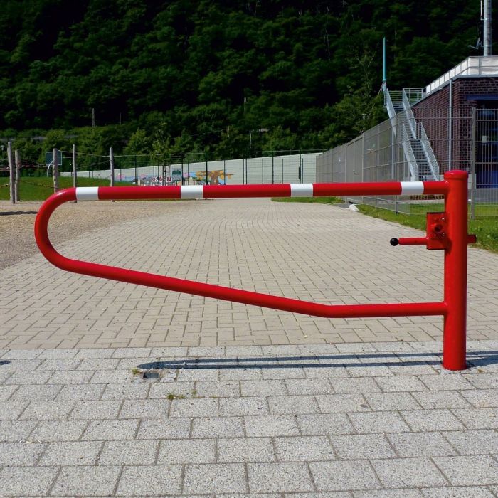 Gatterschranke drehbar, Drehpfosten Ø 102mm, Schrankenbaum Ø 60mm