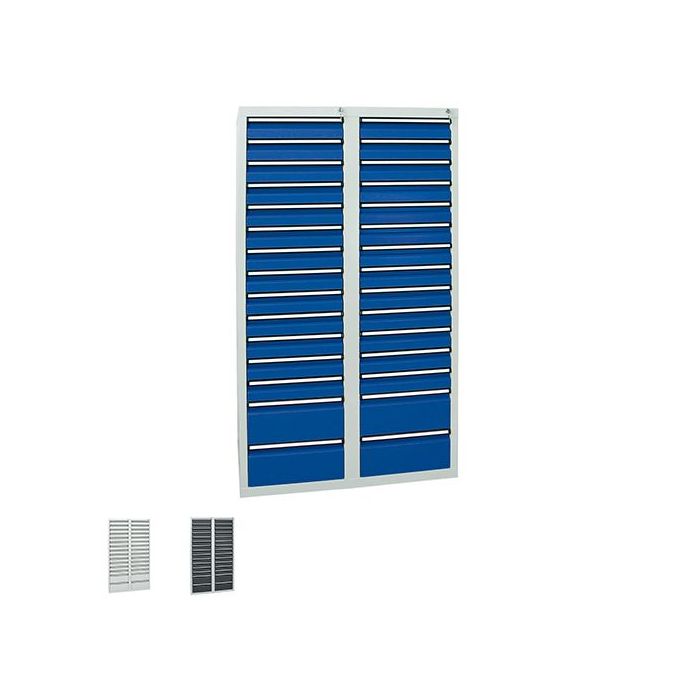 Stumpf Schubladenschrank STS 410-4, 30 Schubladen, 1000x1800x500 mm
