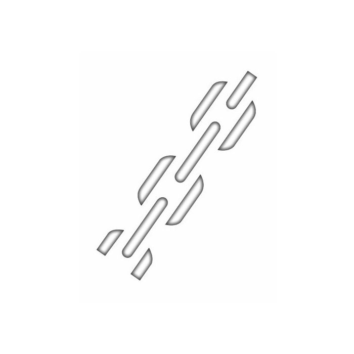 Sprühschablone "Hier anschlagen" (Kette), div. Ausführungen, Symbol nach DIN EN ISO 780