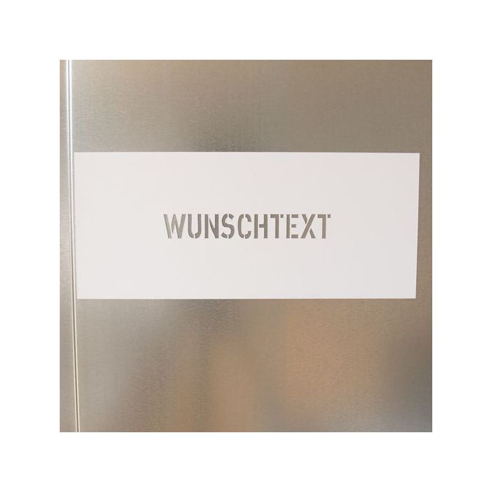 Wunschtext Schablonen aus Kunststoff