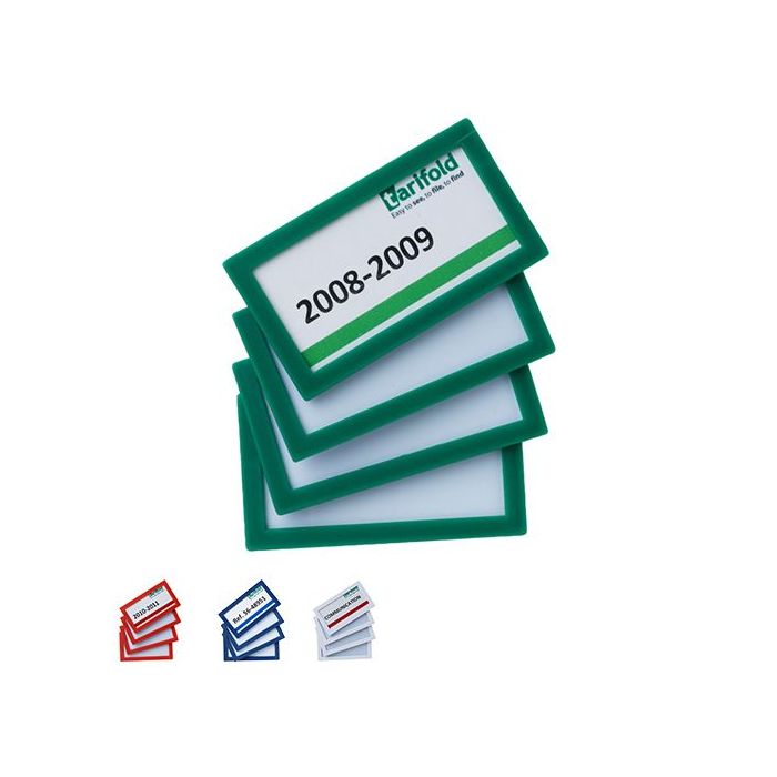 Informationsrahmen 80 x 45 mm, selbstklebend, 4 Stück/VE, verschiedene Farben