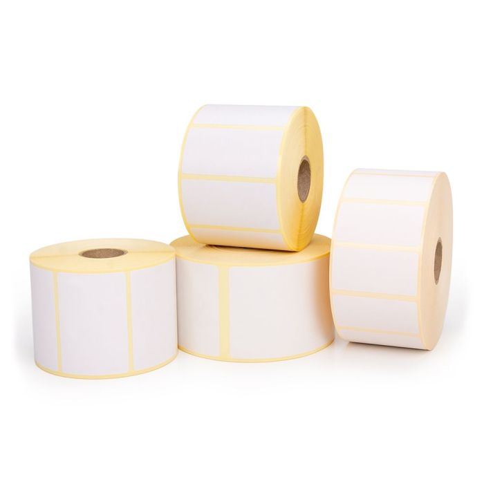 Papier Etiketten, unbeschichtet, weiß, für Thermodirektdrucker, 1 Zoll Kern