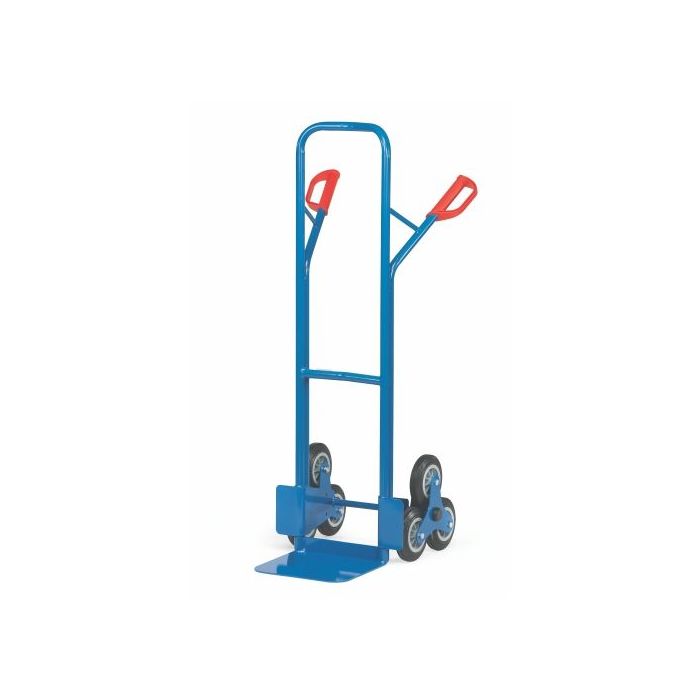 fetra Treppenkarre, TPE-Räder 160mm, Radstern, 200 kg, blau