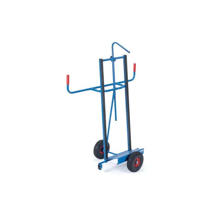 fetra Plattenkarre Typ 2076, Lufträder 260mm, 500x200mm, Tragkraft 350 kg, blau