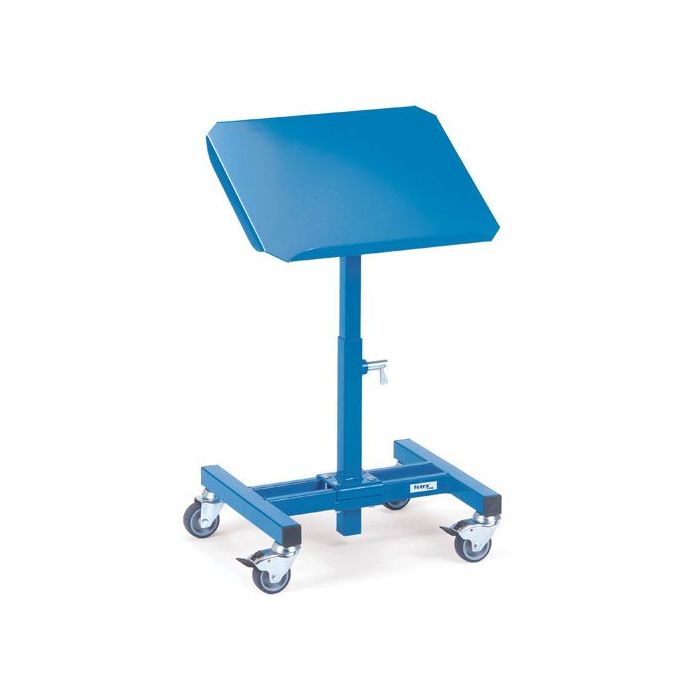 fetra Materialständer, Typ 3282, blau höhenverstellbar, neigbar, 510x410mm, 150 kg