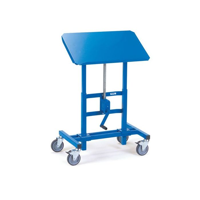 fetra Materialständer, Typ 3285, blau, höhenverstellbar, neigbar, 750x450mm, 250 kg