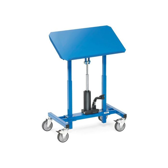 fetra Materialständer, Typ 3286, blau, höhenverstellbar, neigbar, 750x450mm, 250 kg