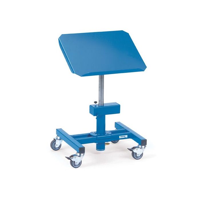 fetra Materialständer, blau, drehbar, höhenverstellbar, neigbar, 150 kg