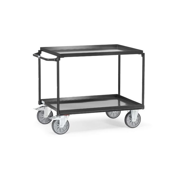 fetra Tischwagen mit 2 Blechwannen, Grey Edition, 400 kg, anthrazit