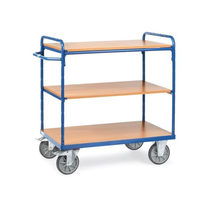 fetra Etagenwagen mit 3 Böden, blau