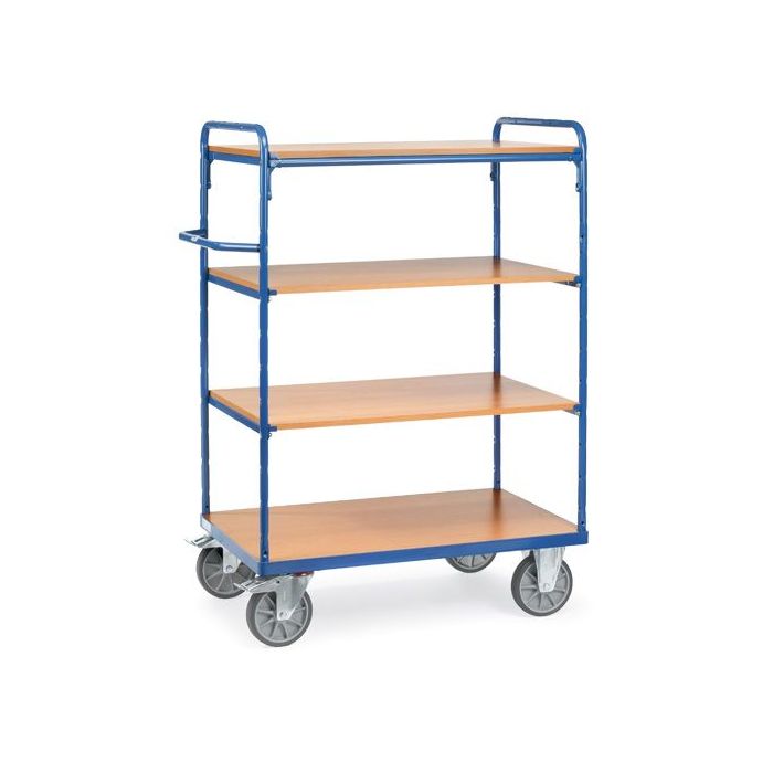 fetra Etagenwagen mit 4 Böden, blau