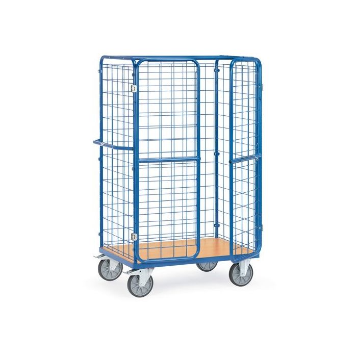 fetra Paketwagen mit 1 Boden, Doppelflügeltüren, 600 kg, 1800 mm