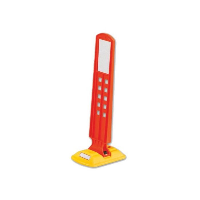 Sichtzeichen-Leitschwelle, PP-PE, gelb/orange, 256x150x590 mm
