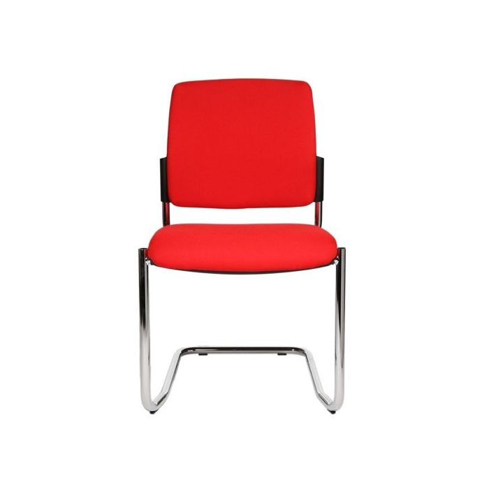 Topstar Freischwinger B2B 20, gepolstert, ohne Armlehnen, Bezug rot