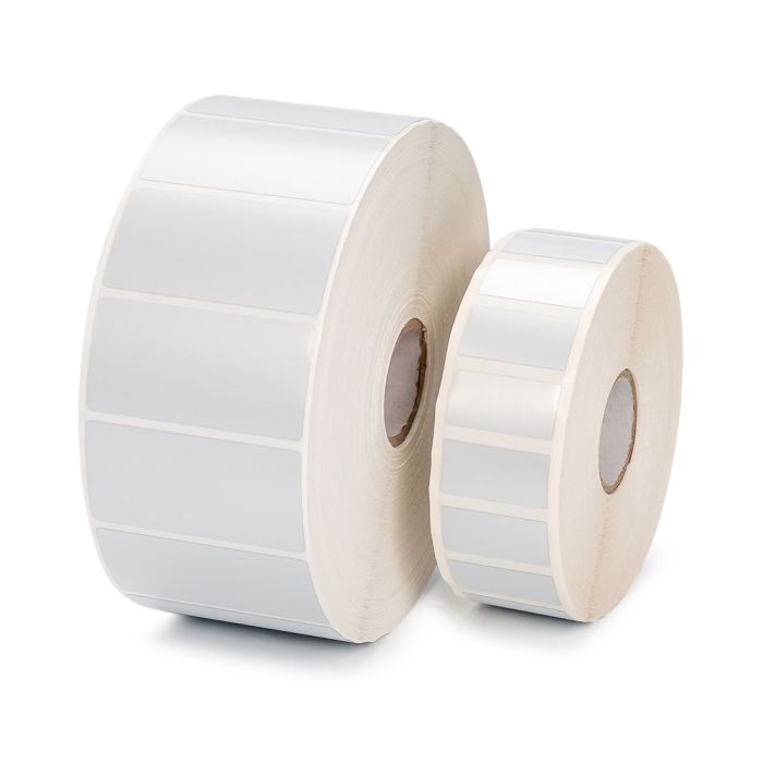 Etiketten auf Rolle, 1 Zoll Kern, EPIX, Polyester, silber, verschiedene Formate