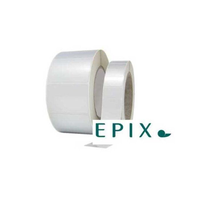 EPIX Polyester-Etiketten, silber, auf 3 Zoll Kern, verschiedene Formate
