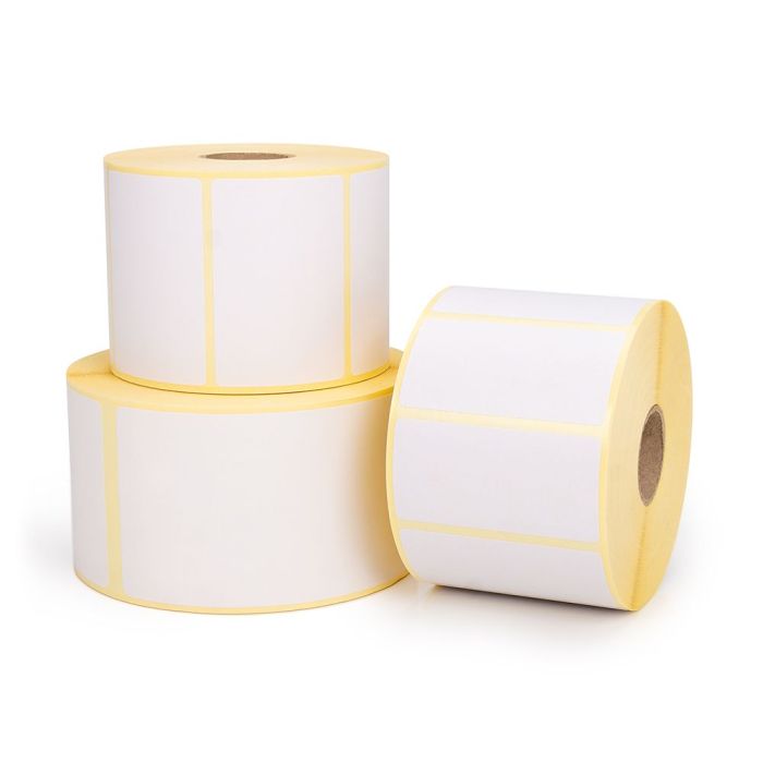 Papier Etiketten, unbeschichtet, weiß, für Thermotransferdrucker, 1 Zoll Rollenkern