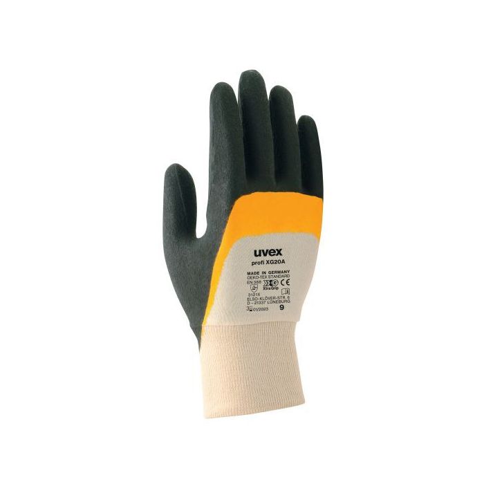 uvex Schutzhandschuhe profi ergo XG20A, Gr. 6-11, für mechanische Allroundarbeiten, 10 Paar