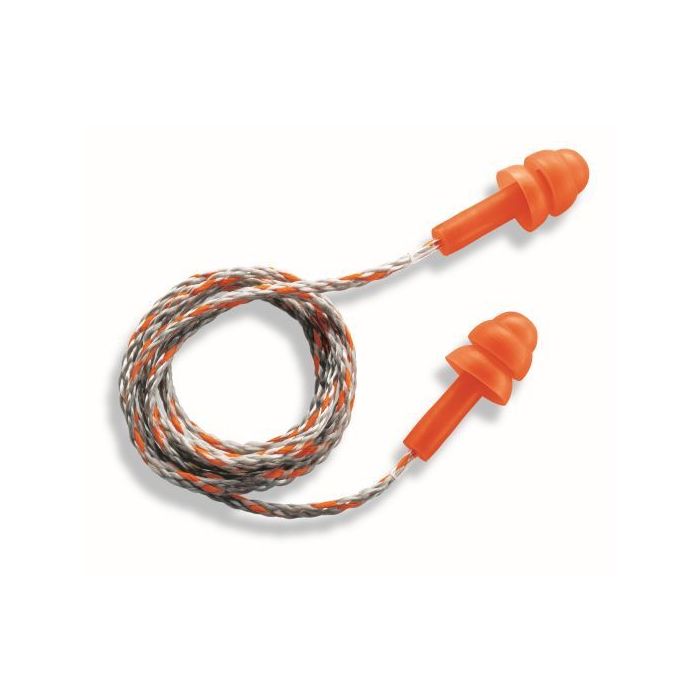 Mehrweg-Gehörschutzstöpsel uvex whisper, 23 dB, Größe S, 50 Paar mit Kordel