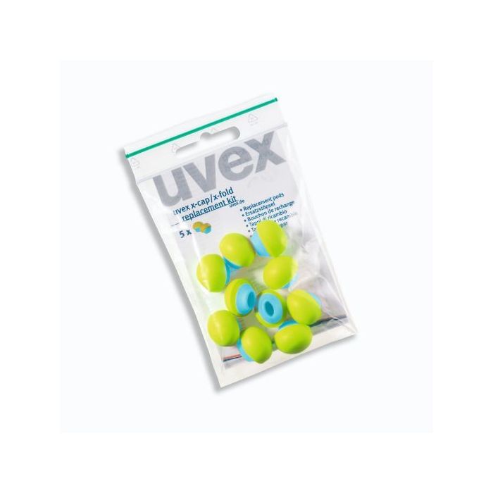 uvex Ersatzstöpsel für Bügelgehörschutz x-fold und x-cap, 60 Paar