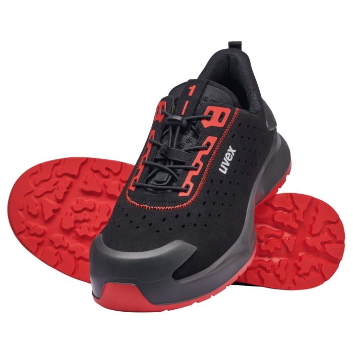 Uvex 1 x-craft Halbschuh 68021 schwarz S1 PL PUR, Weiten 10-12 und 14, schwarz, Gr. 35-52