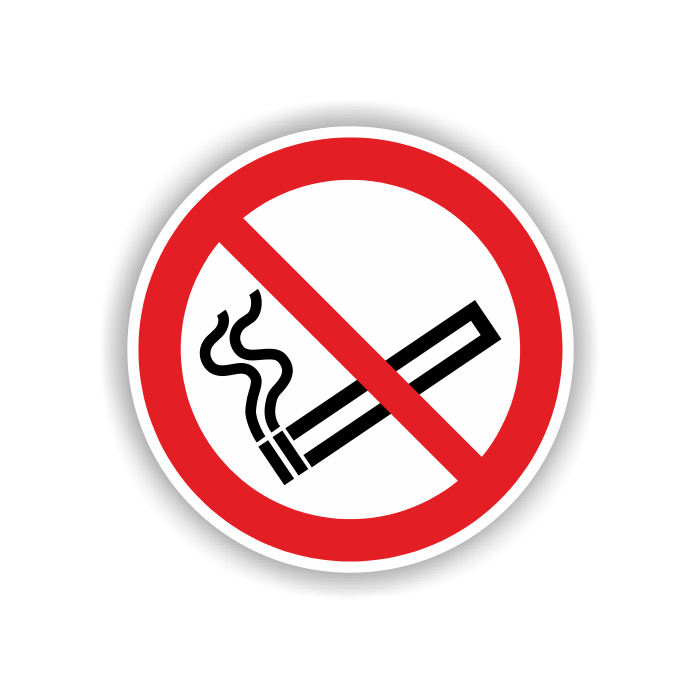 Verbotsschild, Rauchen verboten, ISO 7010