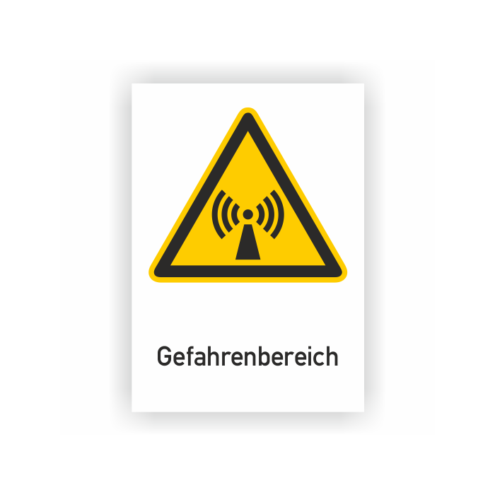 Warnschild, Gefahrenbereich, ISO 7010