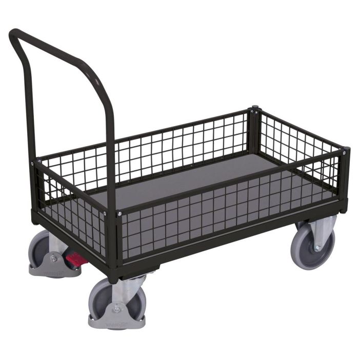 VARIOfit Kastenwagen mit Draht, 400 kg oder 500 kg 1 Boden, verschiedene Abmessungen, anthrazit