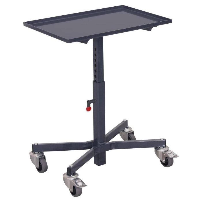 VARIOfit ESD Materialständer, Traglast 150 kg, 605x405mm, verschiedene Verstellhöhen, graphit