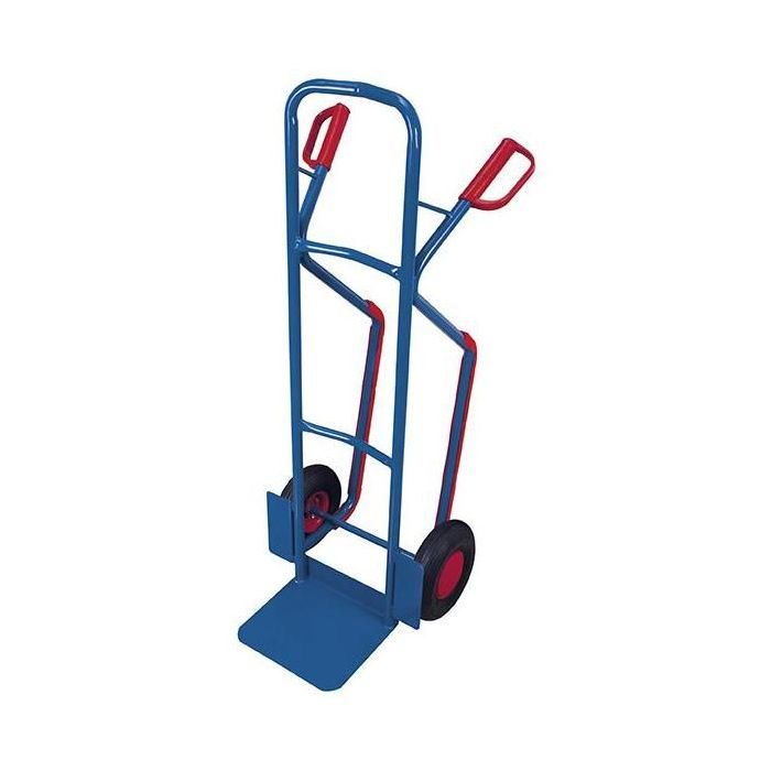 VARIOfit Stahlrohrkarre mit Kufen, verschiedene Ausführungen und Radsätze, blau