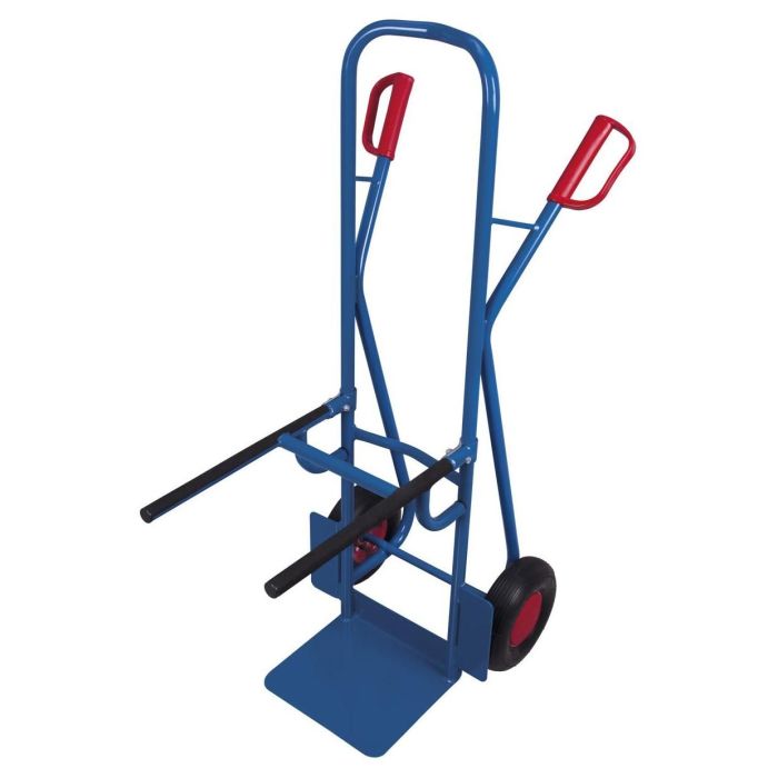 VARIOfit Stuhlkarre, Traglast 250 kg, verschiedene Radsätze, 250x320mm, blau