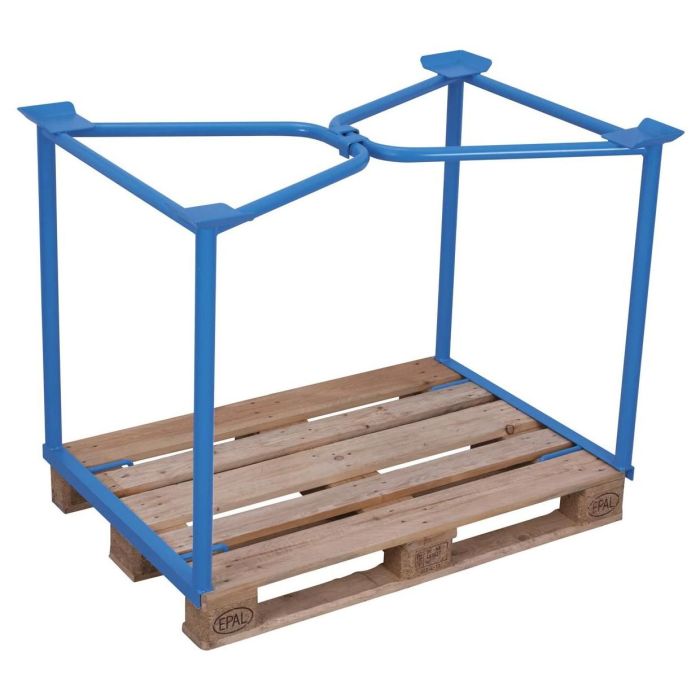 VARIOfit Palettenaufsatz Typ 65, Auflast 750 kg oder 1500 kg, verschiedene Abmessungen, blau