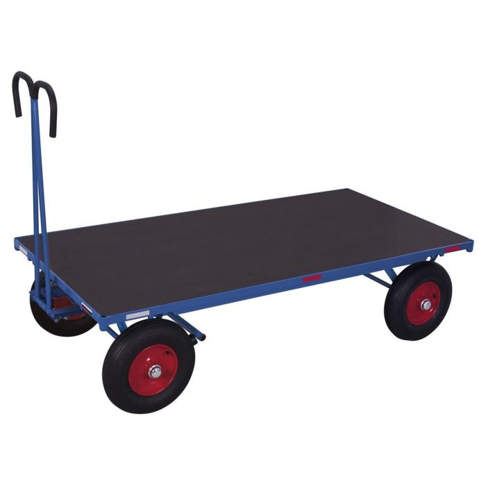 VARIOfit Handpritschenwagen ohne Bordwand, 700 kg bis 1250 kg, verschiedene Ausführungen, blau