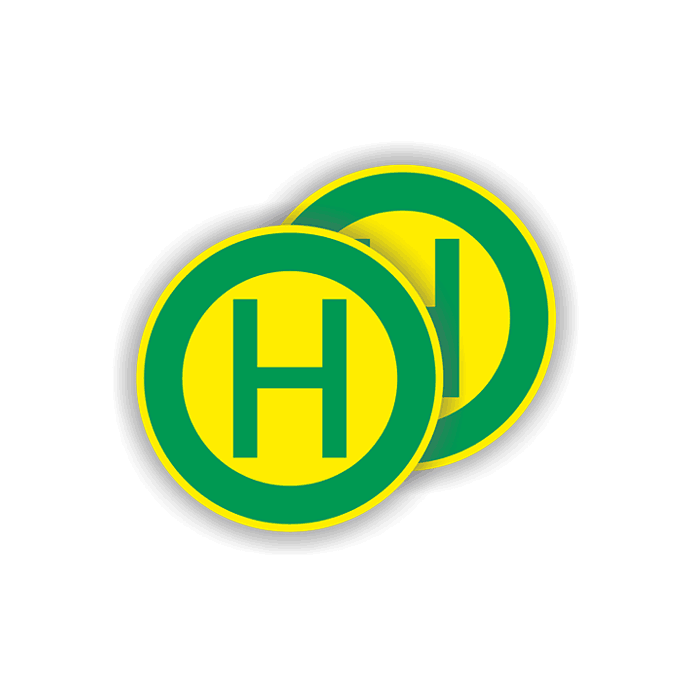 Verkehrszeichen StVO, Haltestelle doppelseitig VZ 224-40, Alu 2 mm Flachform
