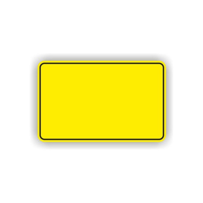 Verkehrszeichen StVO, Ortstafel Vorderseite VZ 310, Alu 2 mm flach, 900 x 600 mm, RA1