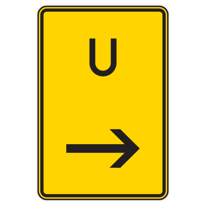 Verkehrszeichen StVO, Ankündigung oder Fortsetzung der Umleitung, hier rechts, VZ 455.1-21