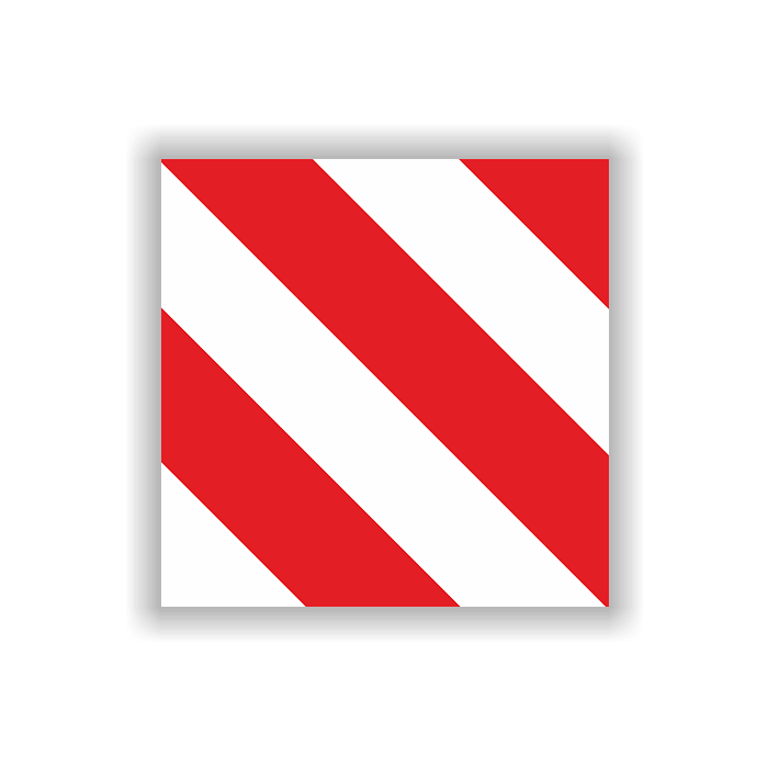 Verkehrszeichen StVO, Parkwarntafel links- oder rechtsweisend, VZ 630, Alu 2 mm Flachform,