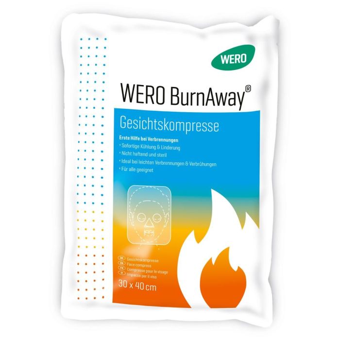 WERO BurnAway®  Gesichtskompresse, steril, 30 x 40 cm
