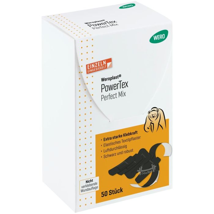 Weroplast® PowerTex Pflastersortiment Perfect Mix, 50 Pflaster einzeln eingesiegelt