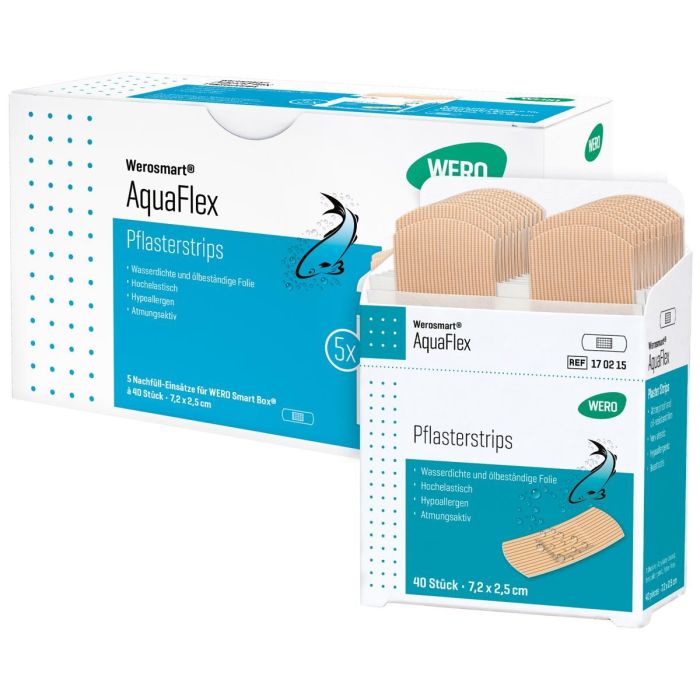 Pflasterspender-Einsatz AquaFlex Pflasterstrips 7,2 x 2,5 cm für Wero Smart Box