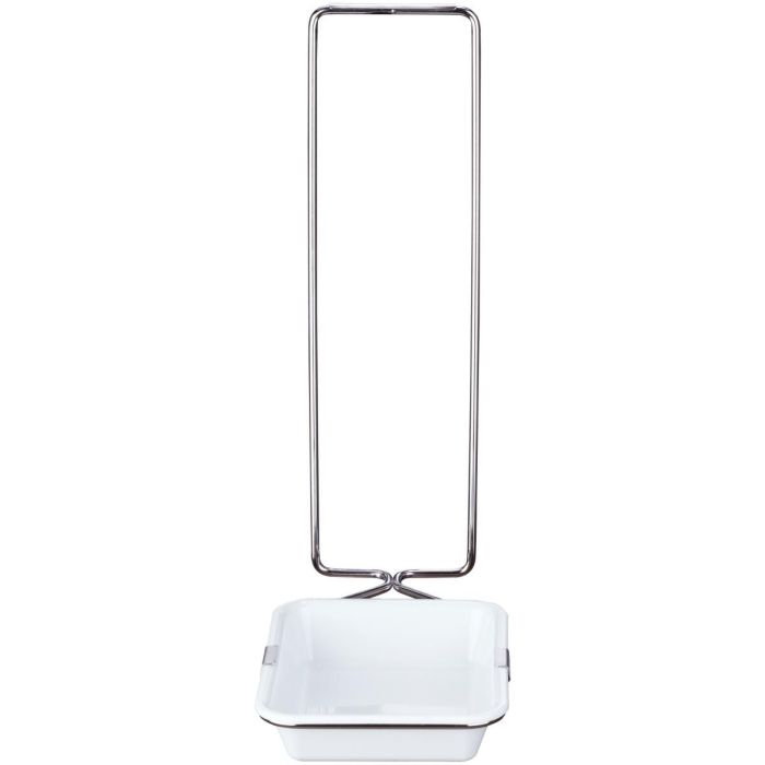 Schalenhalter mit Schale und Edelstahlbügel zum Hängen für Spender Touchless