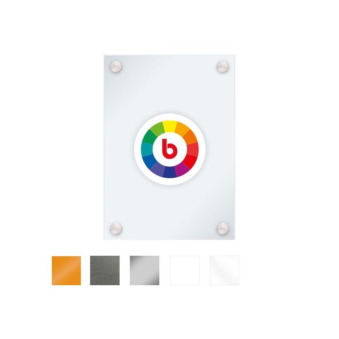 Objektschild  Quarz outdoor, Acrylglas mit Wunschlayout, hinterdruckt, 337 x 460 mm