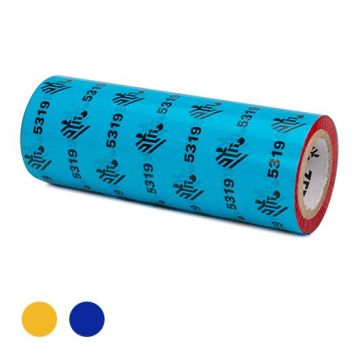 Zebra 5319 Wachs-Farbband, verschiedene Farben, Kern-Ø 25,4 mm