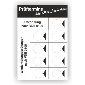 Prüfnachweis-Grundplakette