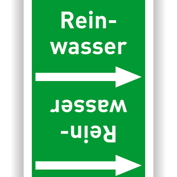 Rohrleitungsband Reinwasser nach DIN 2403, in verschiedenen Ausführungen