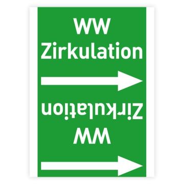 Rohrleitungsband WW Zirkulation nach DIN 2403, in verschiedenen Ausführungen