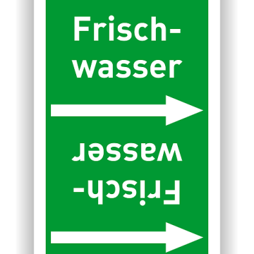 Rohrleitungsband Frischwasser nach DIN 2403, in verschiedenen Ausführungen