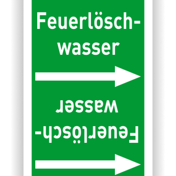 Rohrleitungsband Feuerlöschwasser nach DIN 2403, in verschiedenen Ausführungen