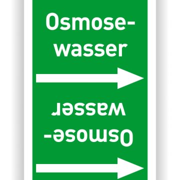 Rohrleitungsband Osmosewasser nach DIN 2403, in verschiedenen Ausführungen